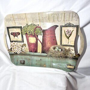 Mango Moon-EarthAware Bamboo Tray-Farm House-Handles-Natural Materials-Butterfly